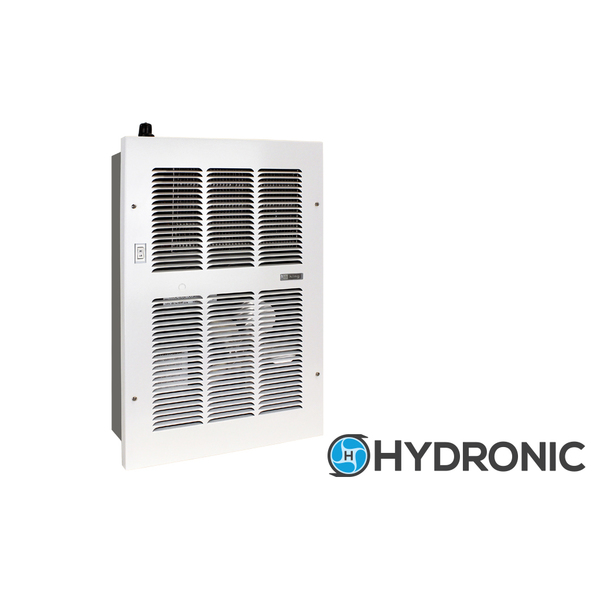 King Electric Hyd Wall Heater Med 8550/11000 Btu W/Aqua Stat & Fan Sw White HM812 8/11-AS/FS-GW